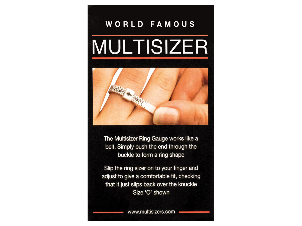 UK Ring Sizer - A - Z