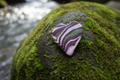Pink & Purple Heart Polymer Clay Brooch