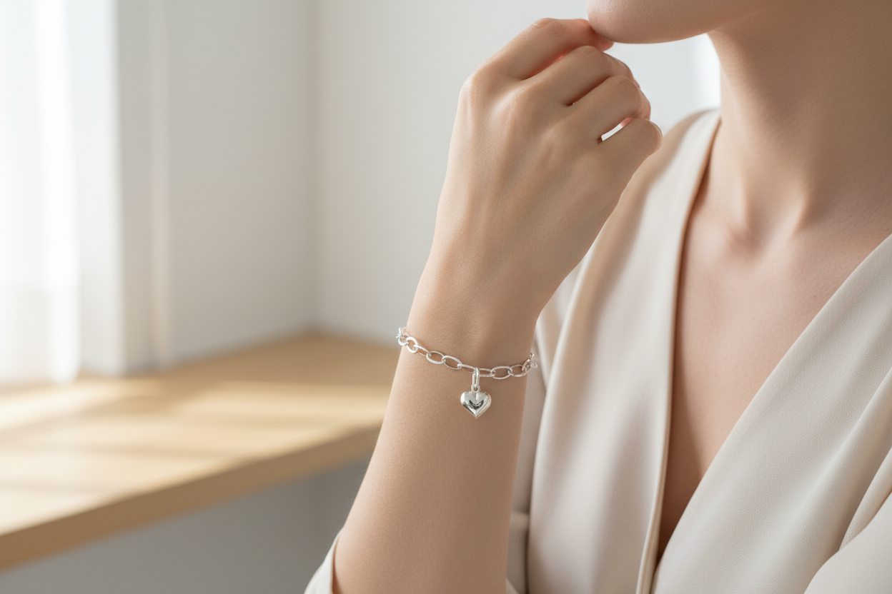 Heart Linked Bracelet