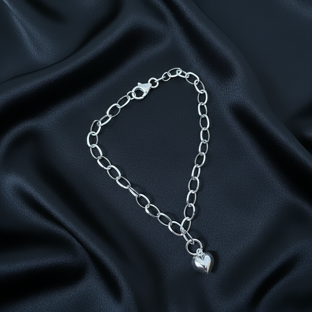 Heart Linked Bracelet