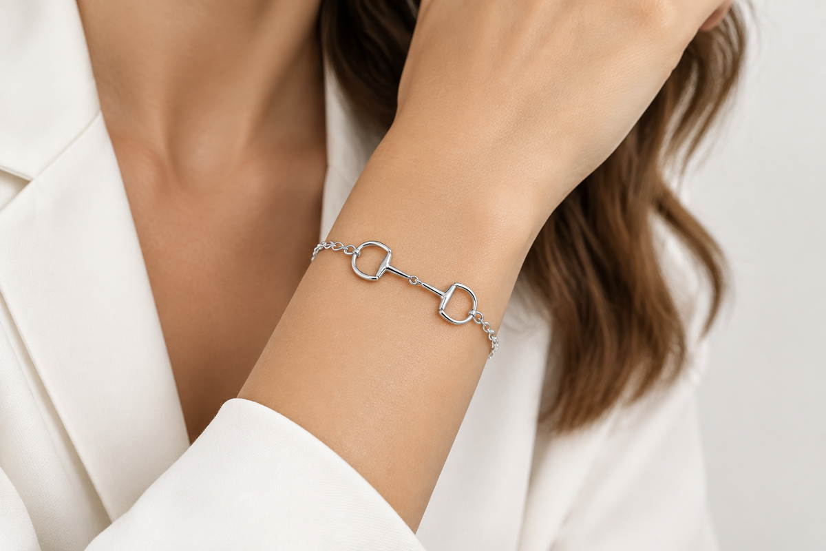 Snaffle Bit Equestrian Bracelet