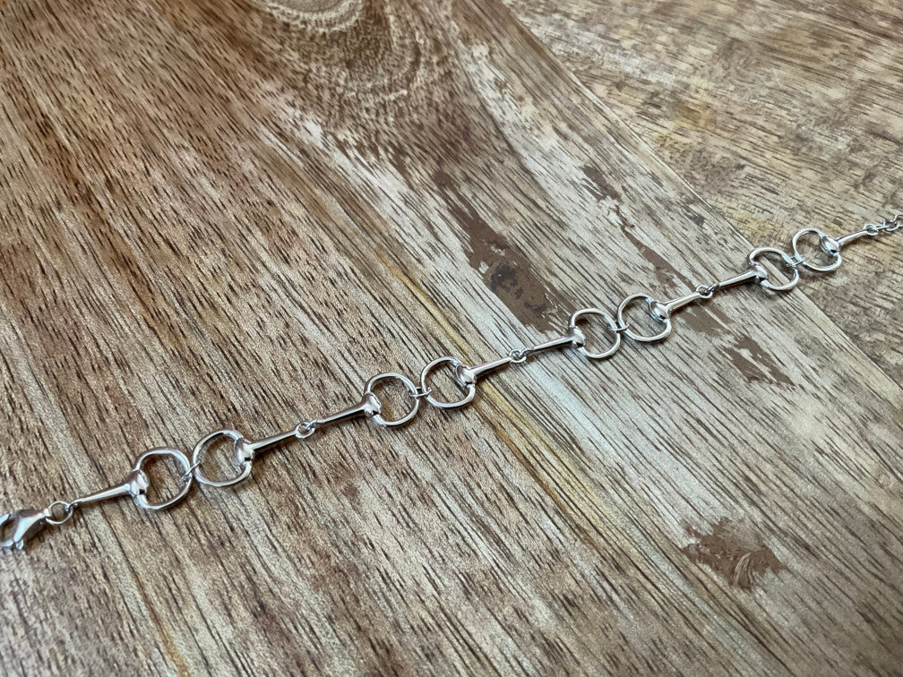 Snaffle Bit Multi Linked Equestrian Bracelet