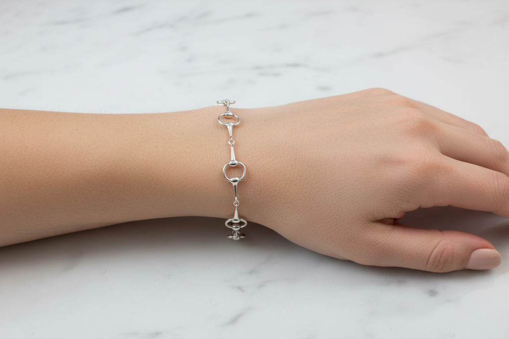 Snaffle Bit Multi Linked Equestrian Bracelet
