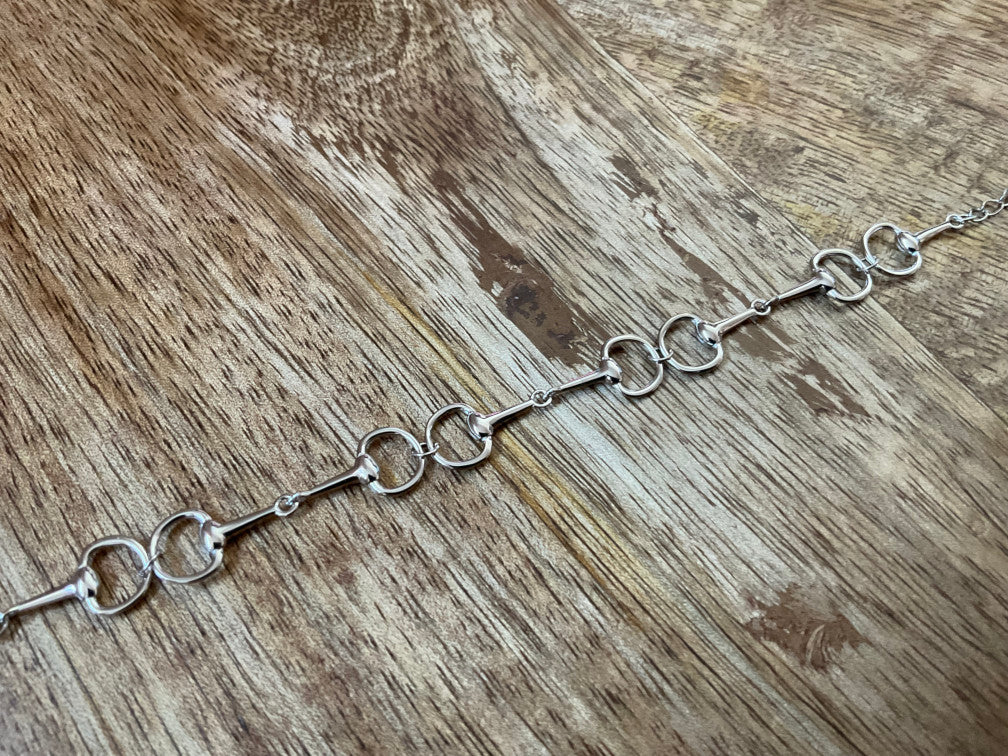 Snaffle Bit Multi Linked Equestrian Bracelet