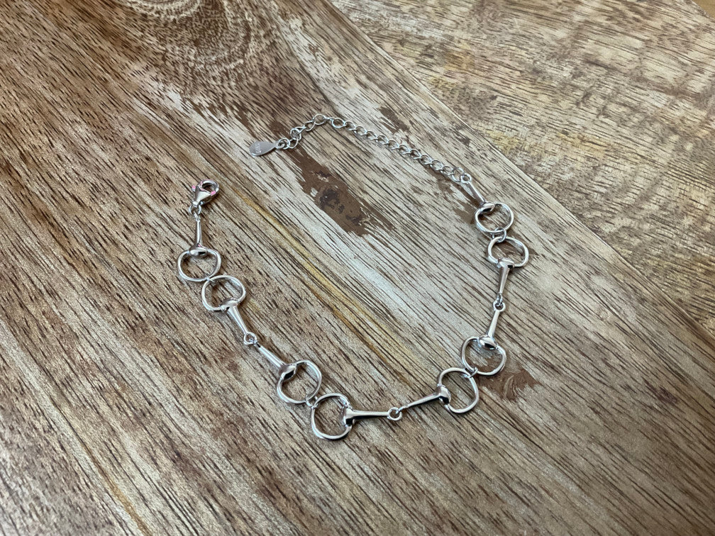 Snaffle Bit Multi Linked Equestrian Bracelet