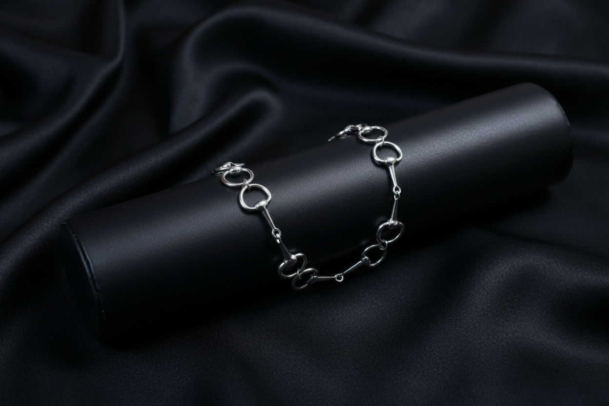 Snaffle Bit Multi Linked Equestrian Bracelet
