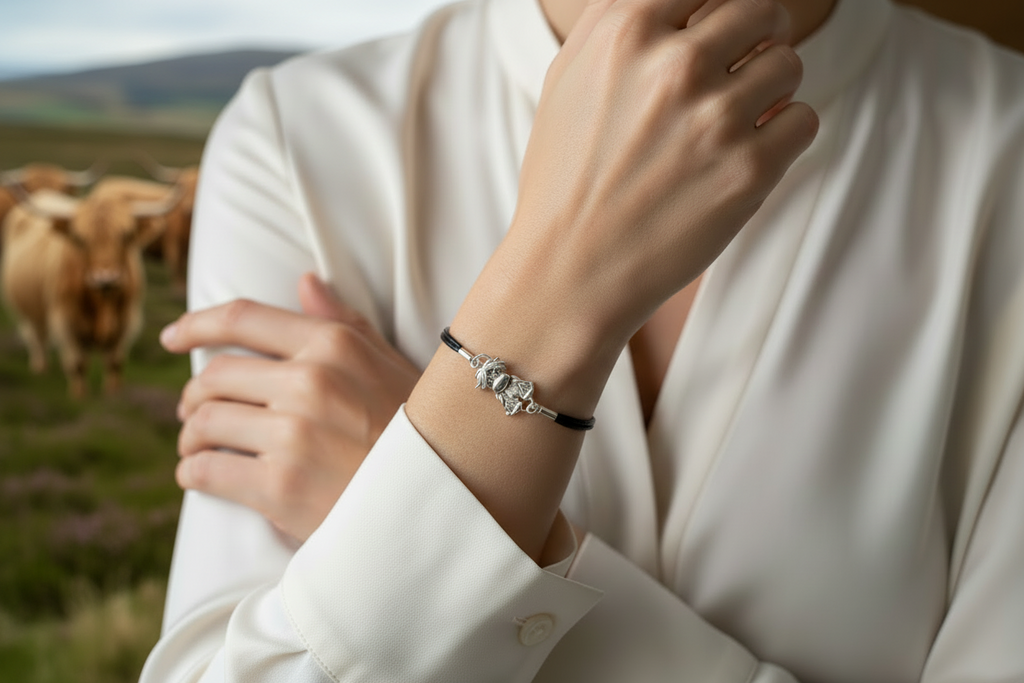 Highland Cow Adjustable Bracelet