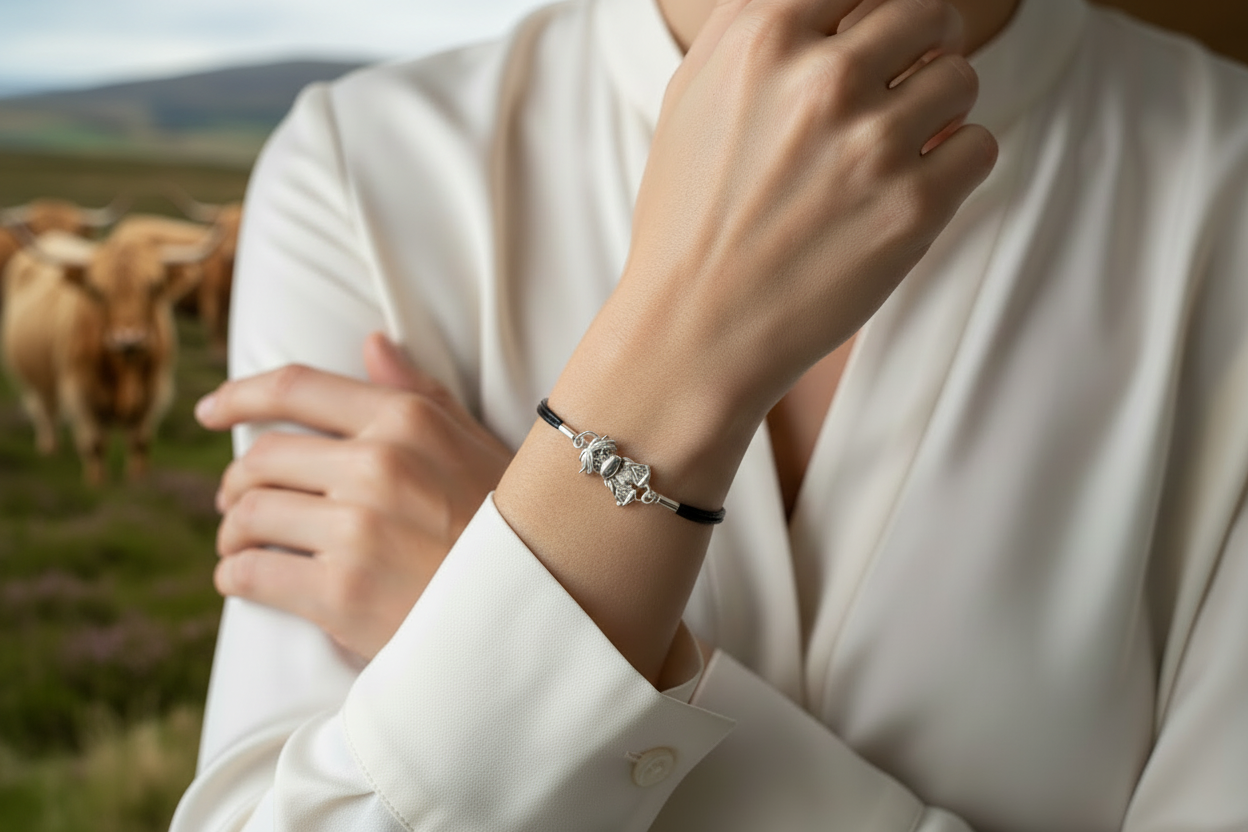 Highland Cow Adjustable Bracelet