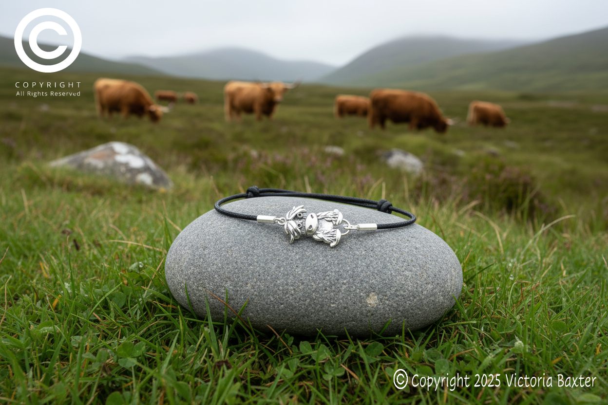 Highland Cow Adjustable Bracelet