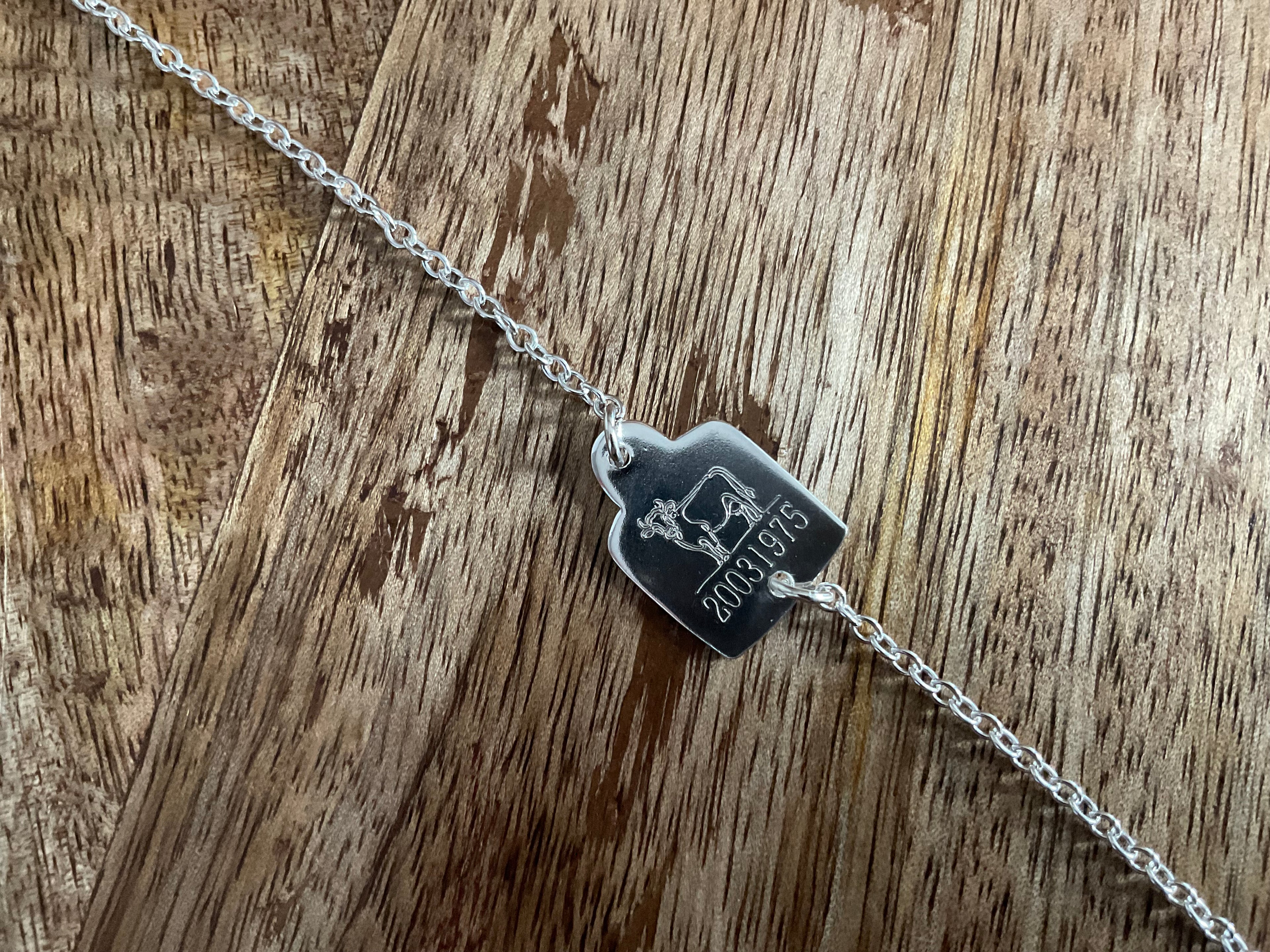 Cow Tag Bracelet