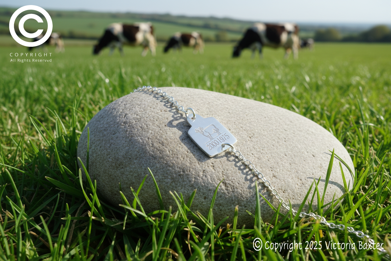 Cow Tag Bracelet