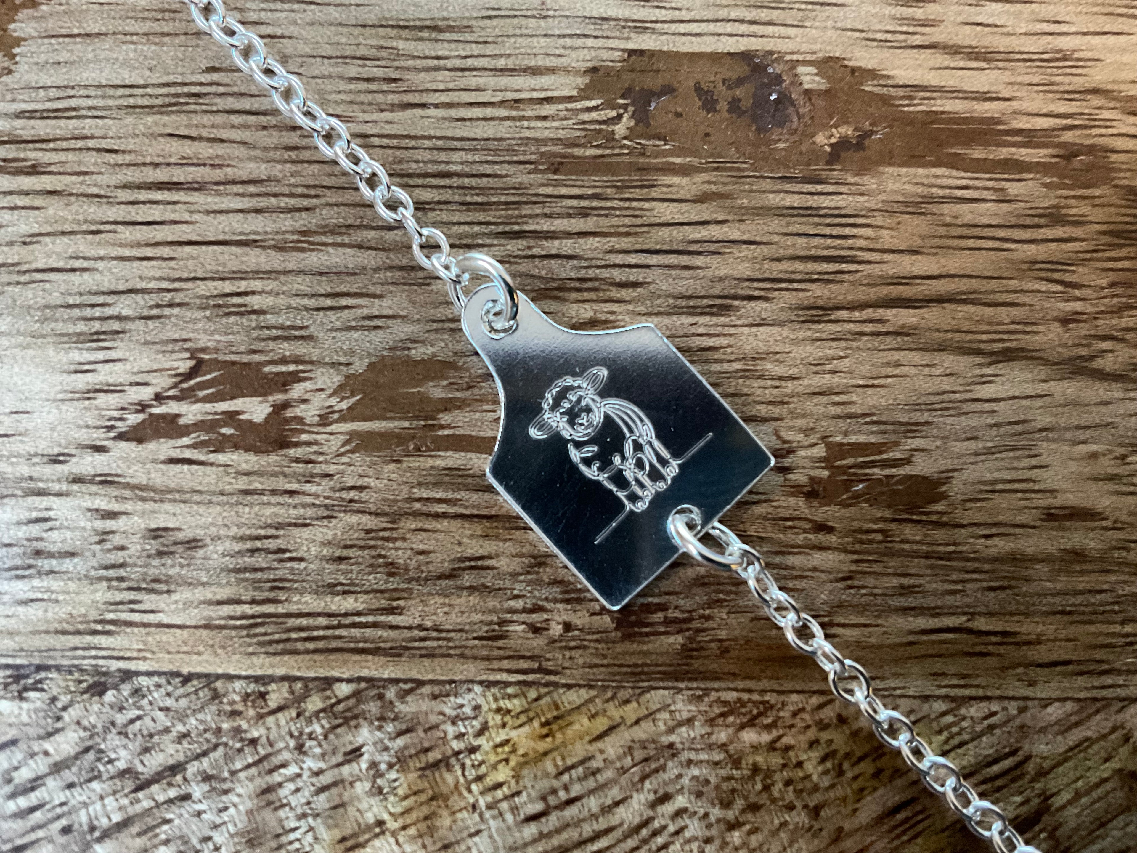 Cow Tag Bracelet