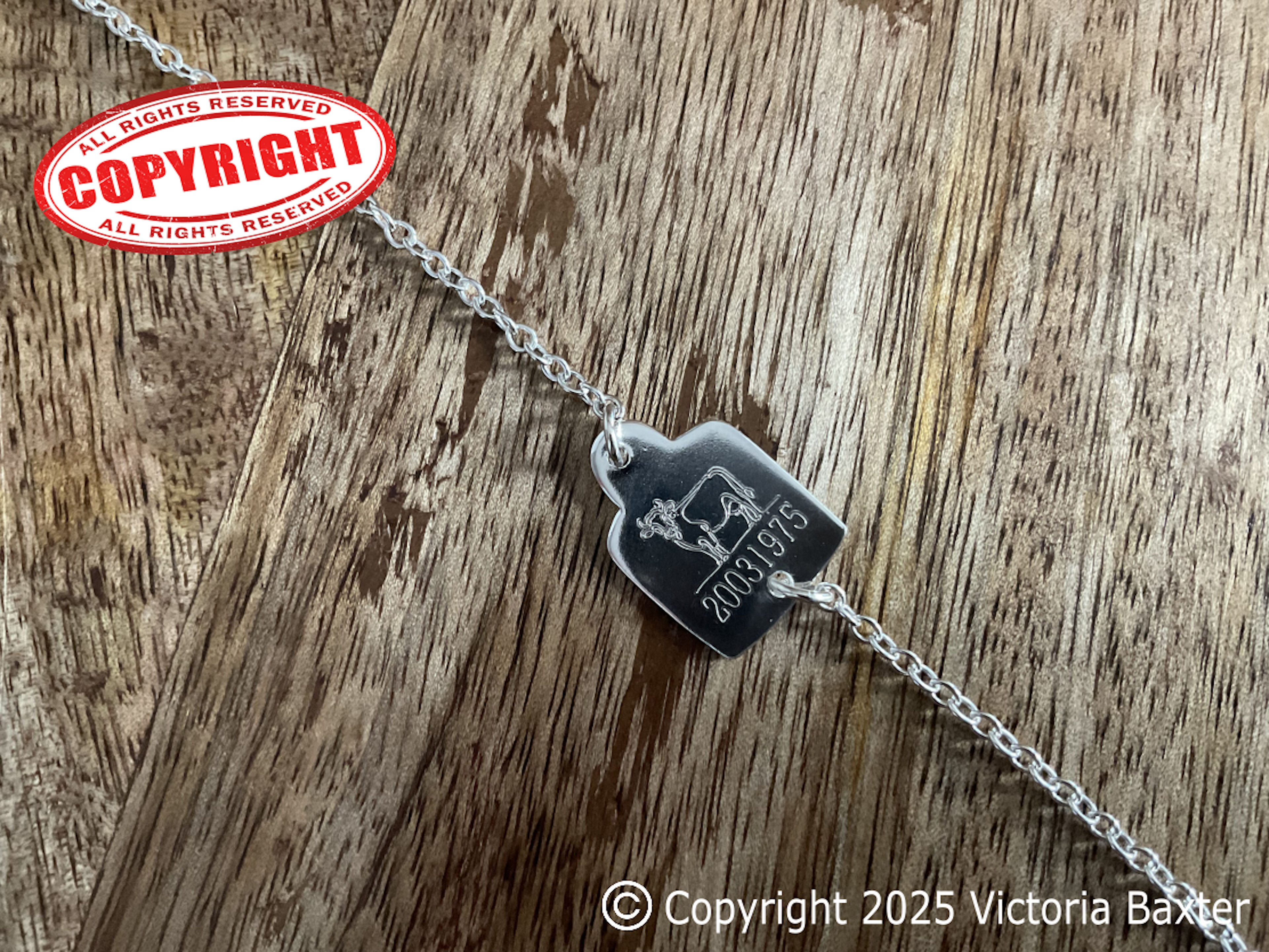 Cow Tag Bracelet