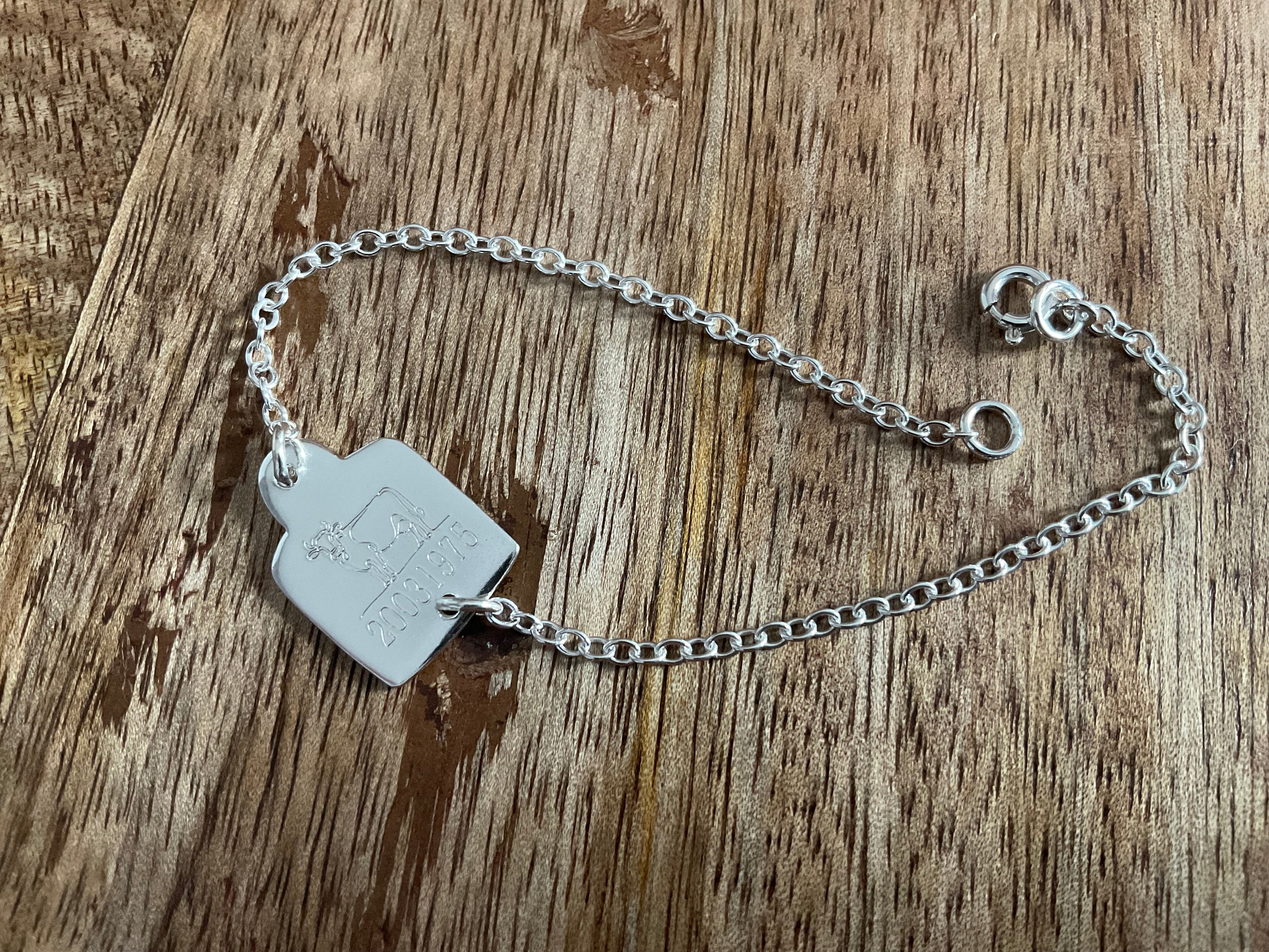 Cow Tag Bracelet
