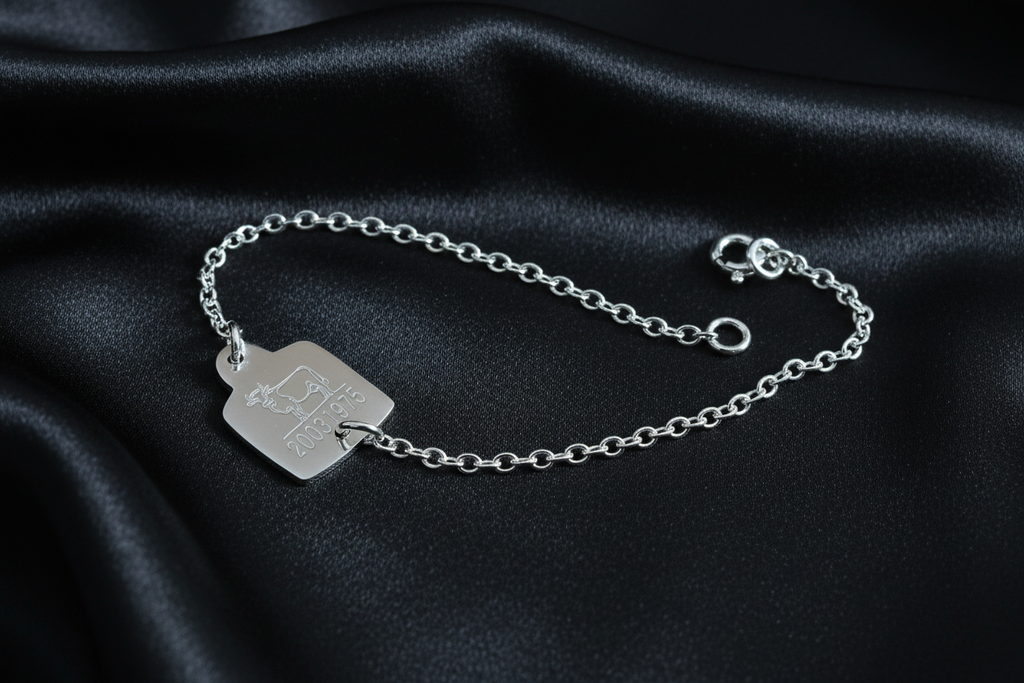 Cow Tag Bracelet