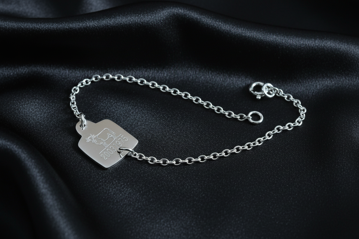 Cow Tag Bracelet