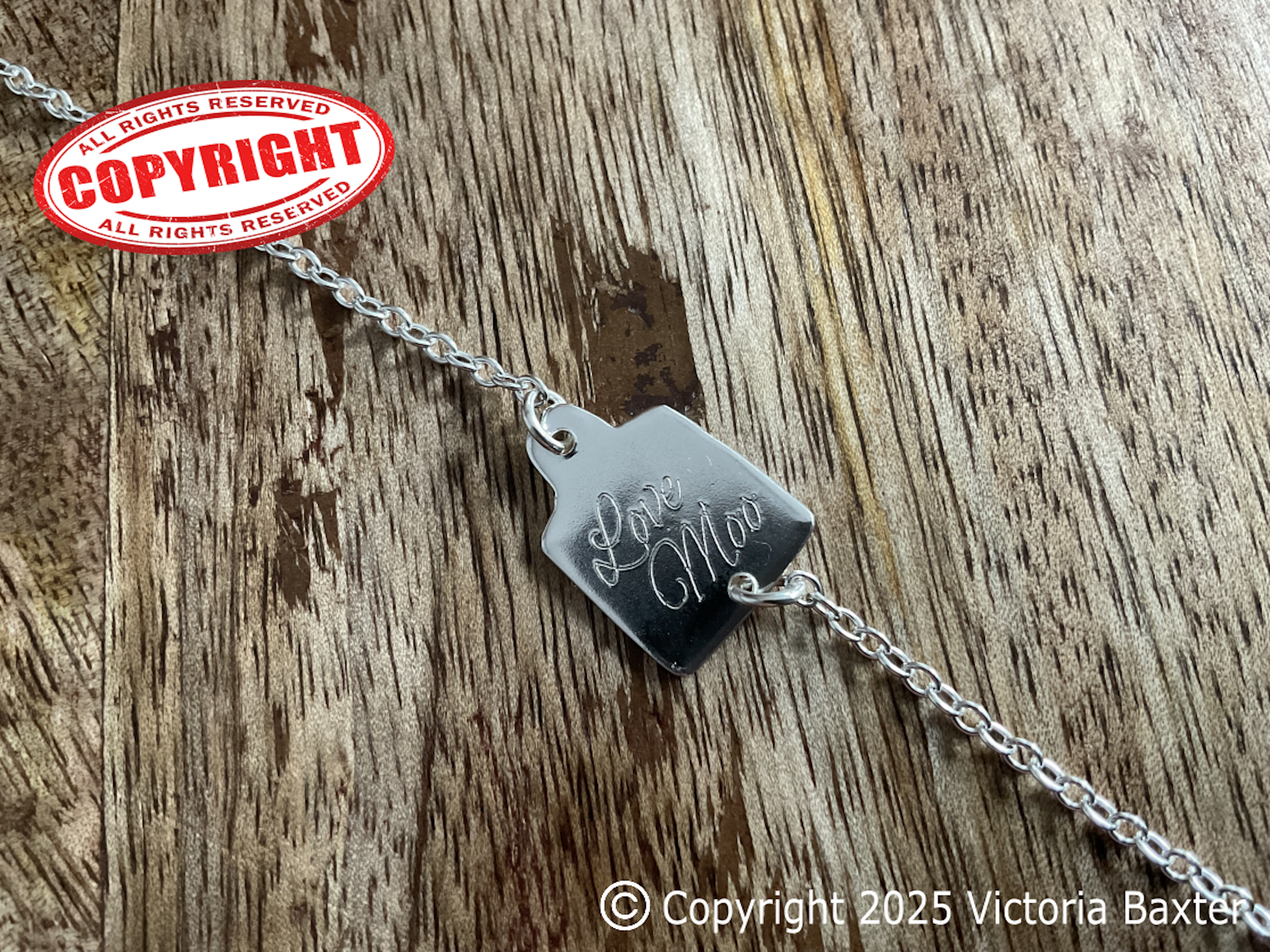 Love Moo Cow Tag Bracelet
