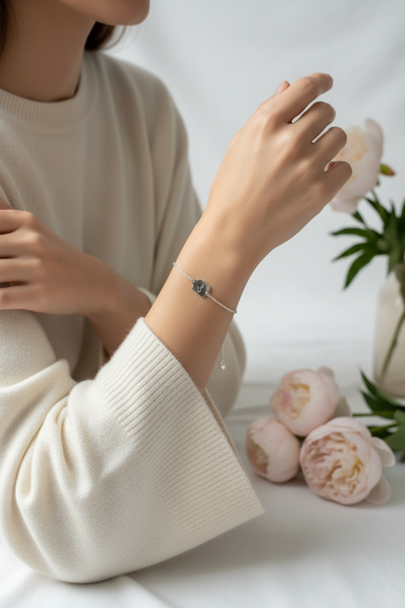 Love Moo Cow Tag Bracelet