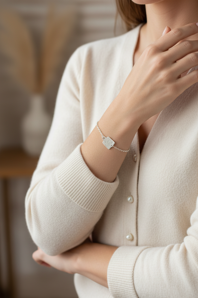 Love Moo Cow Tag Bracelet