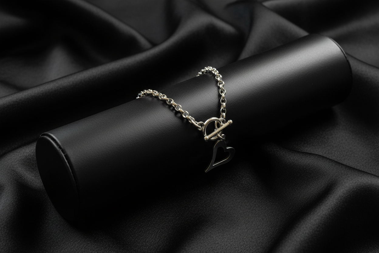 Heart Toggle Clasp Bracelet