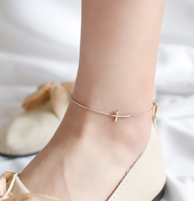 Crucifix Ankle Bracelet