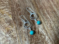 Turquoise Stoneset Dangle Earrings