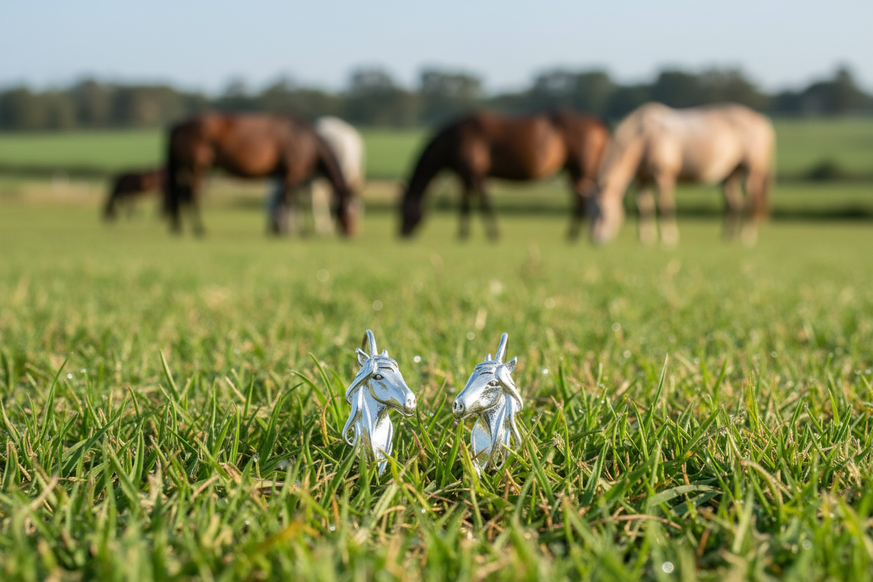 Horse Hoop Earrings