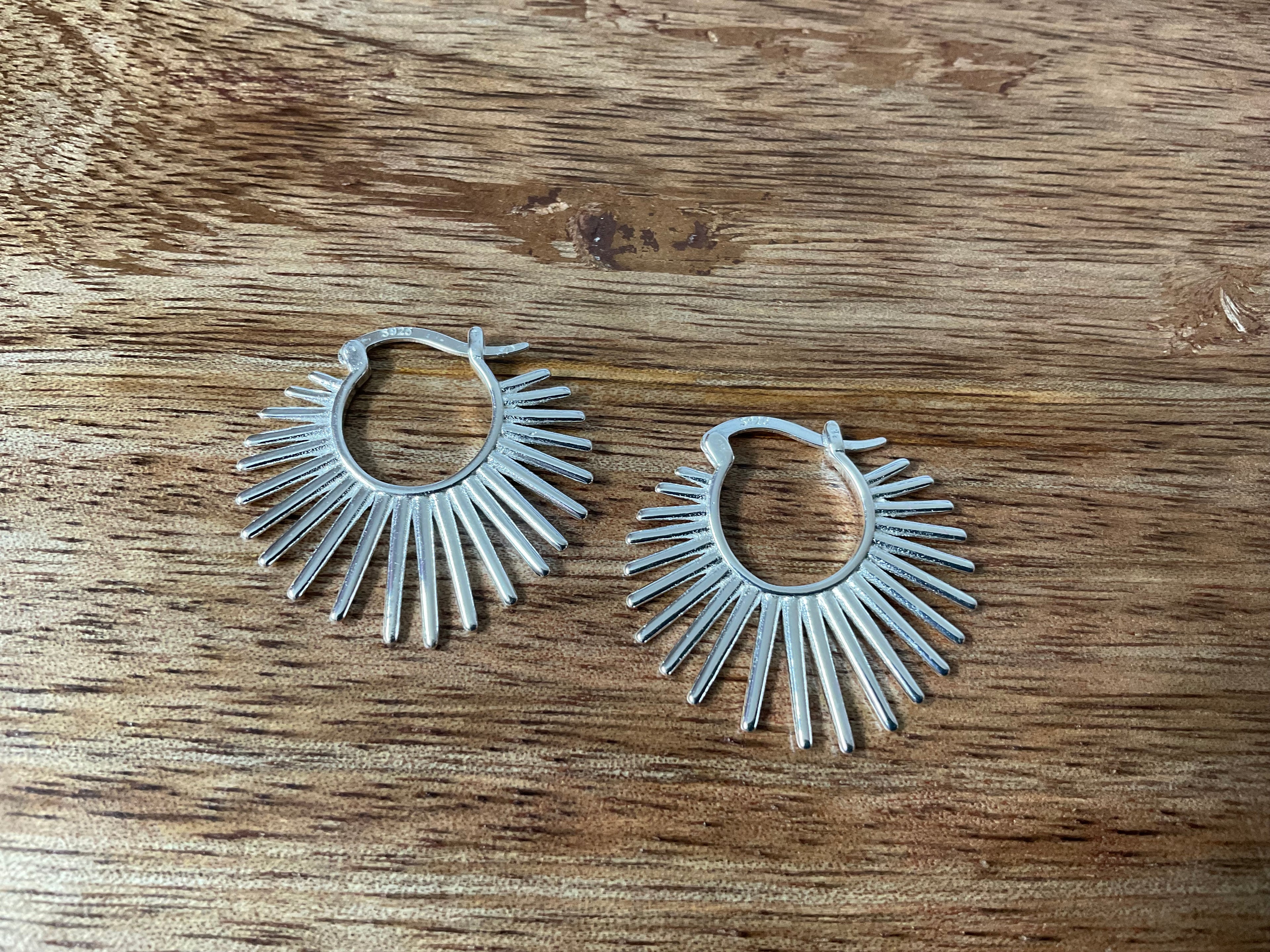 Spiked Hoop Earrings