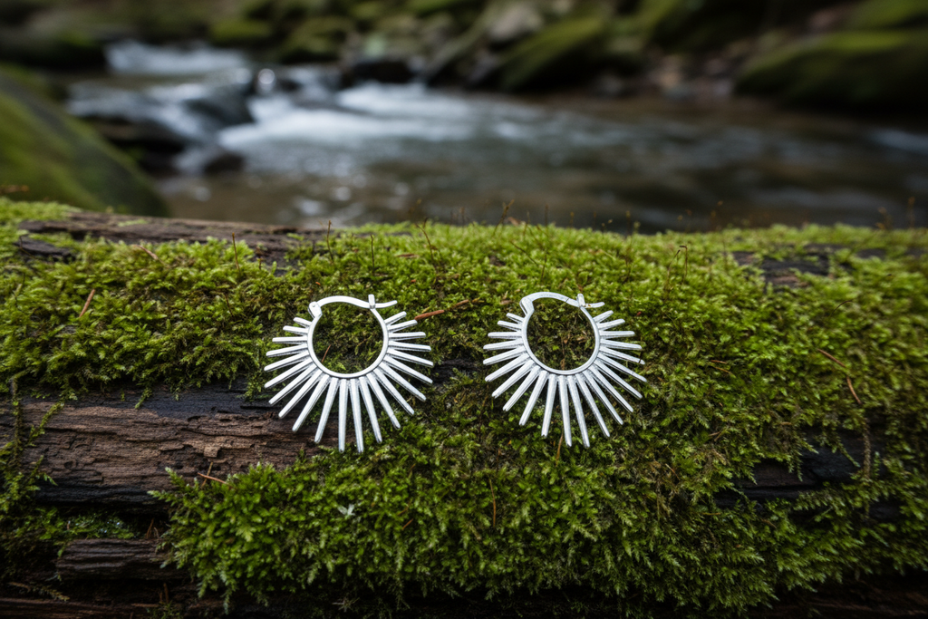 Spiked Hoop Earrings