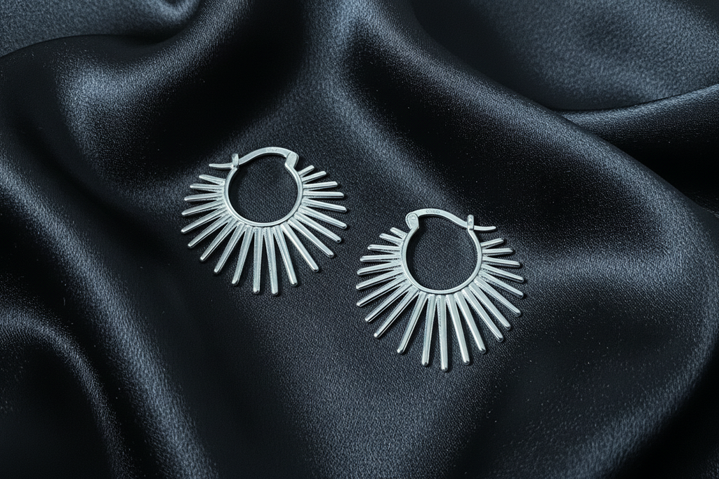 Spiked Hoop Earrings