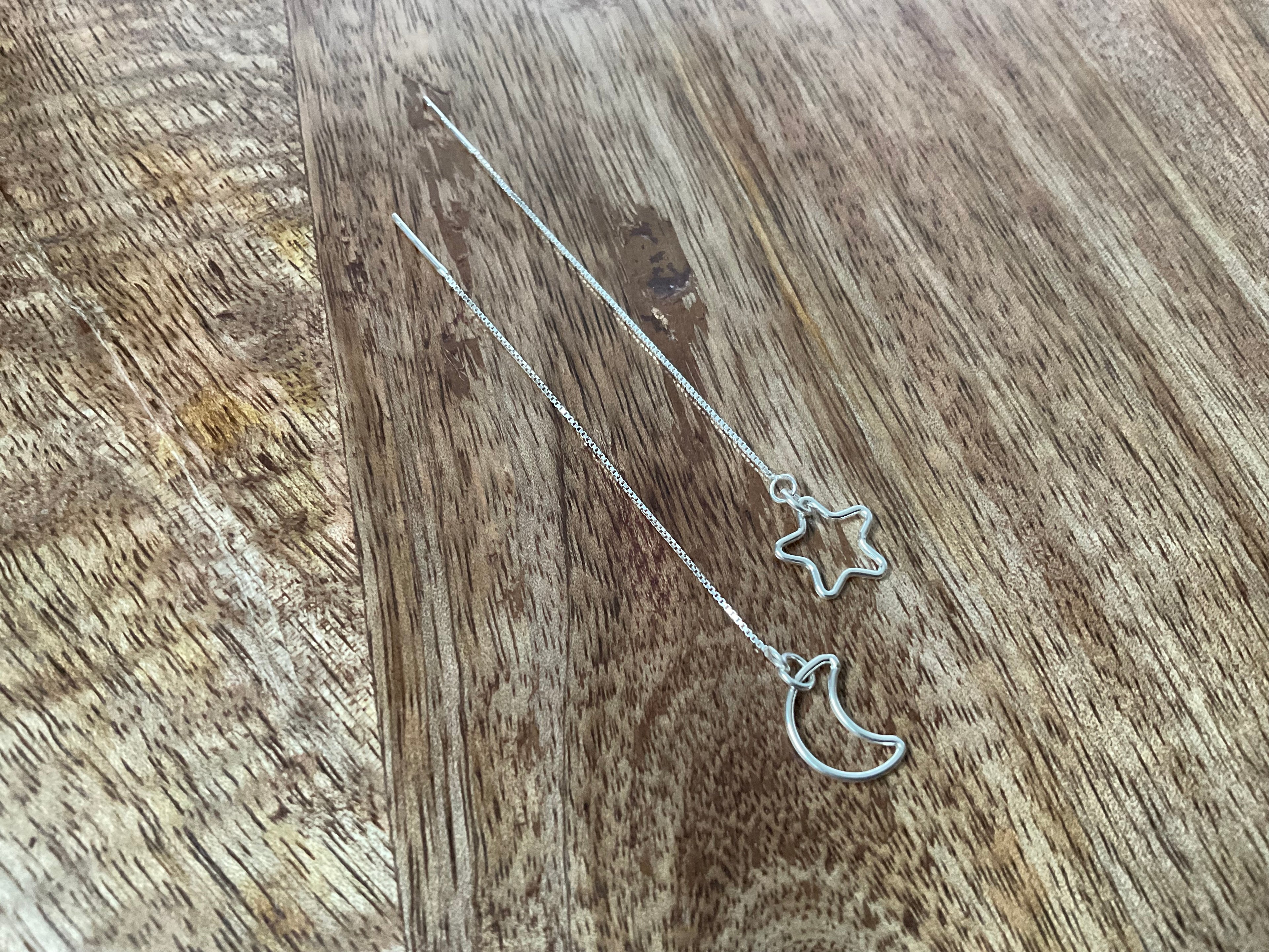 Star & Moon Threader Earrings