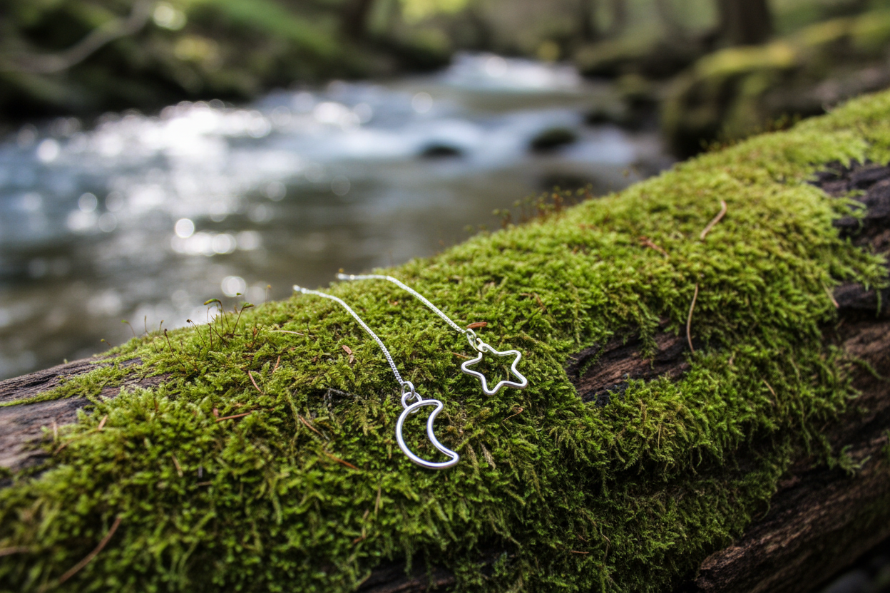 Star & Moon Threader Earrings