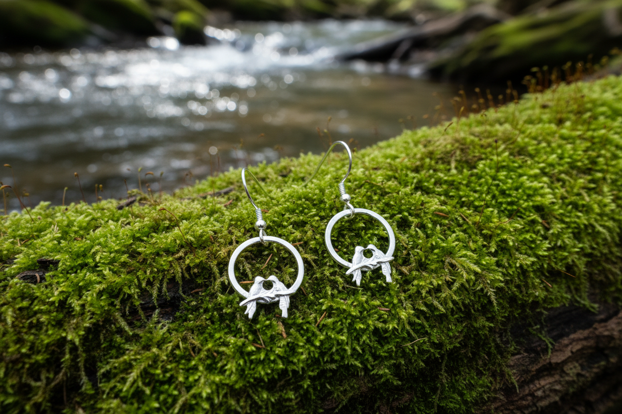 Love Birds Dangle Earrings