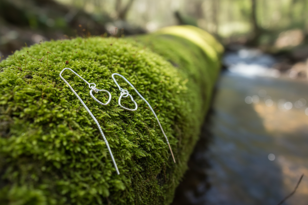 Heart Threader Earrings