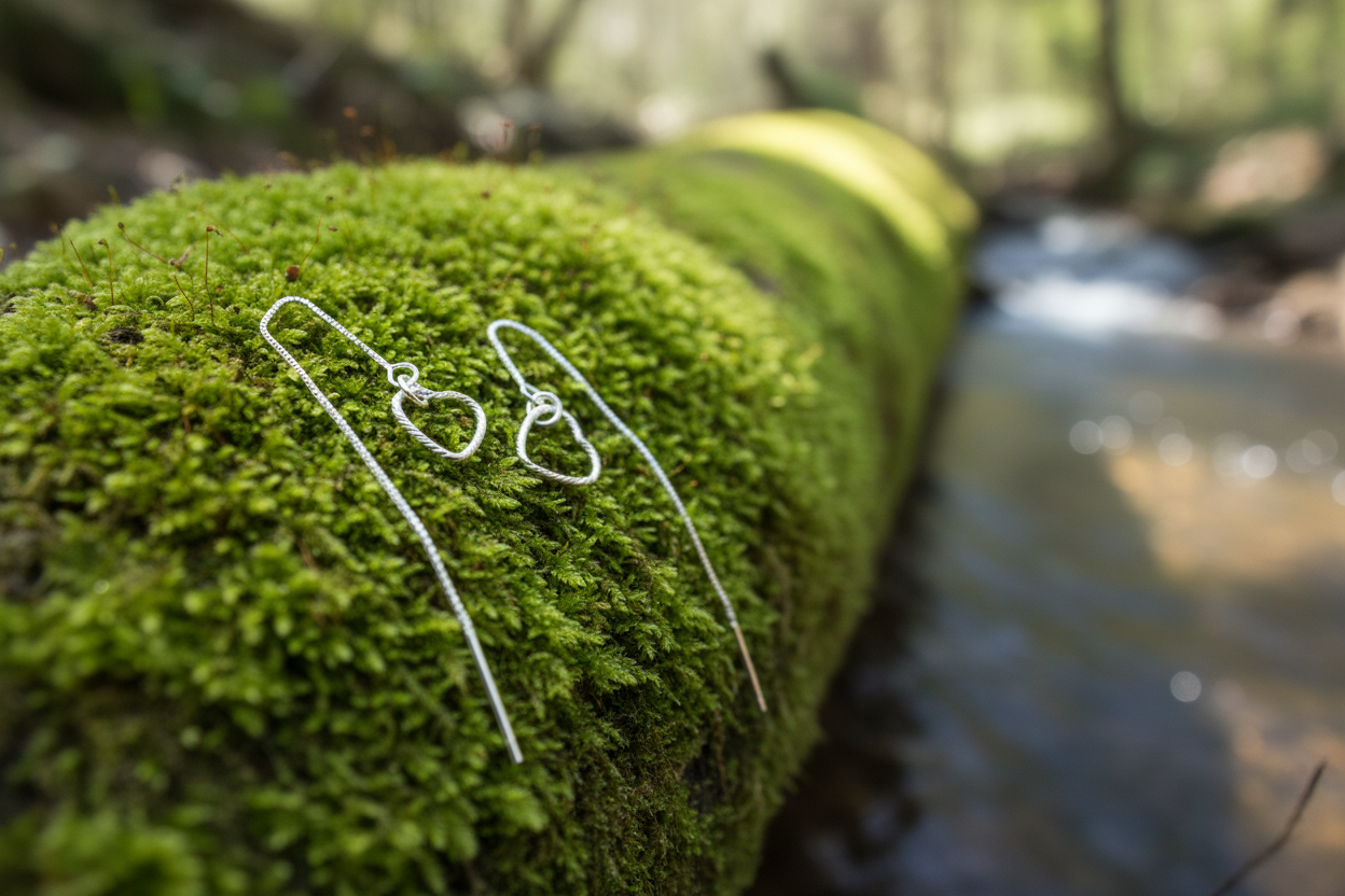 Heart Threader Earrings