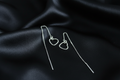 Heart Threader Earrings