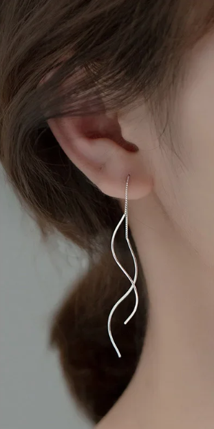 Spiral Threader Earrings