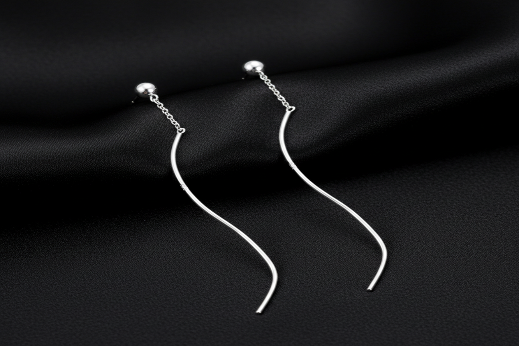 Ball & Spiral Threader Earrings