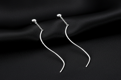 Ball & Spiral Threader Earrings