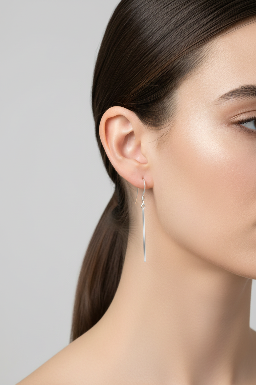 Long Bar Dangle Earrings