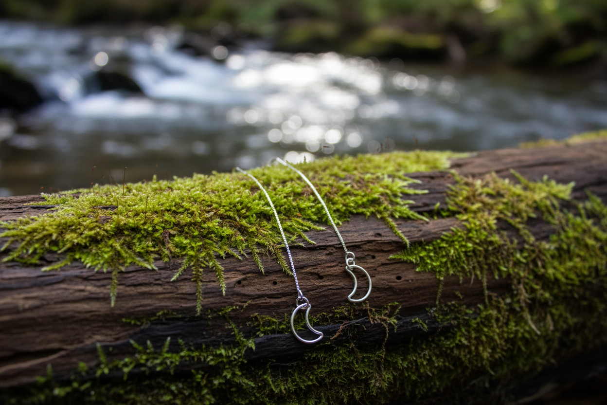 Moon Threader Earrings
