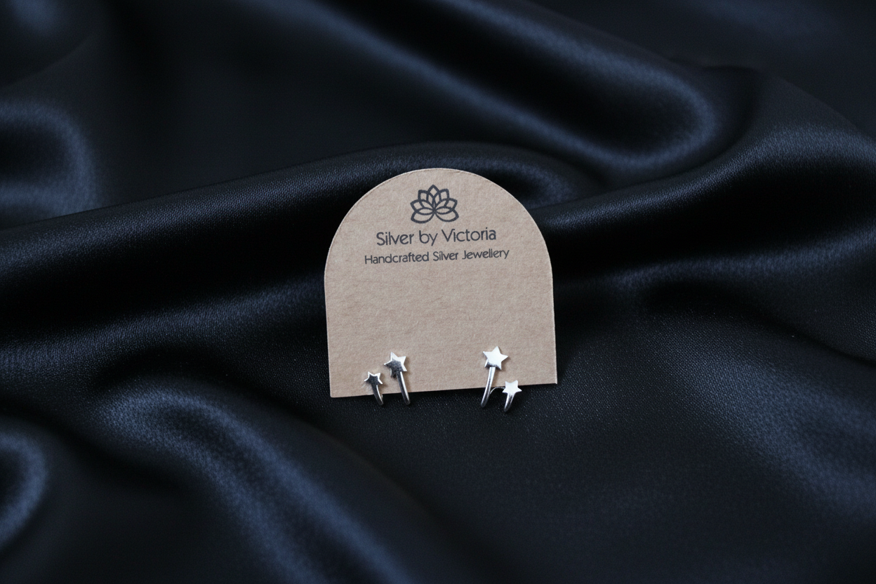 Double Star Stud Earrings