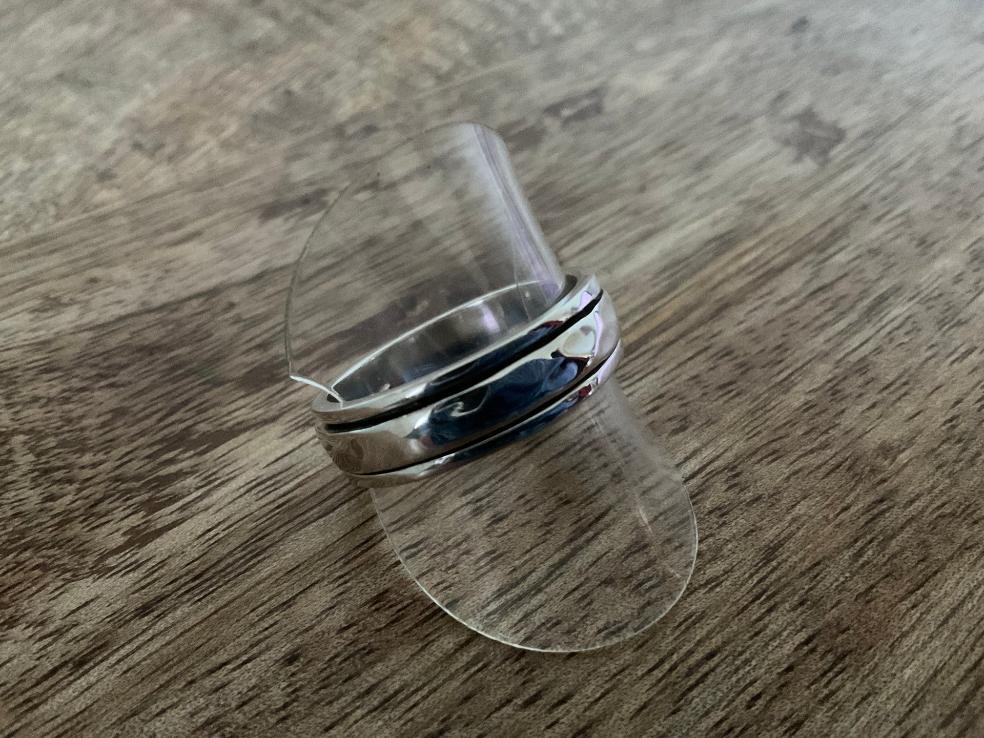 Hammerd Silver Spinner Ring