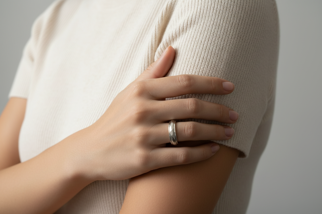 Hammerd Silver Spinner Ring