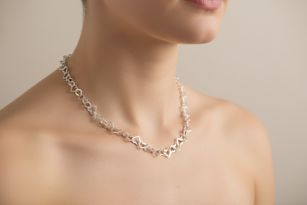 Heart Linked Necklace