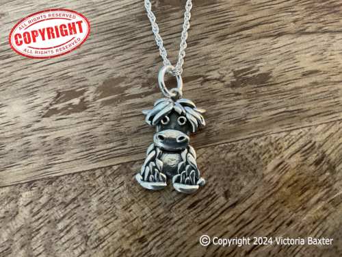 Highland Cow Pendant & Chain