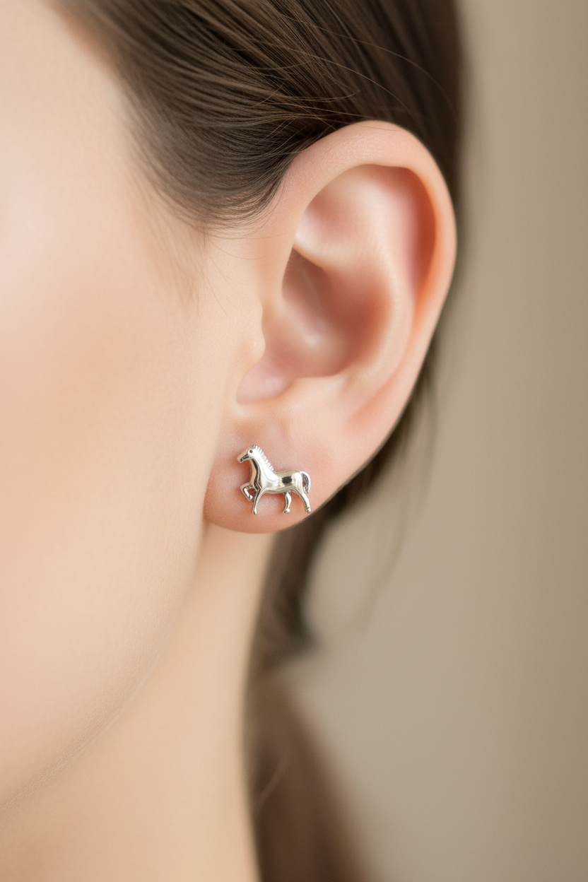 Horse Stud Earrings