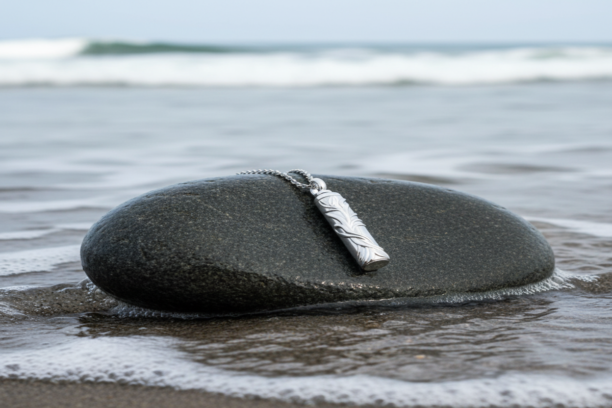 Tree Of Life Cylinder Urn Pendant & Necklace For Ashes