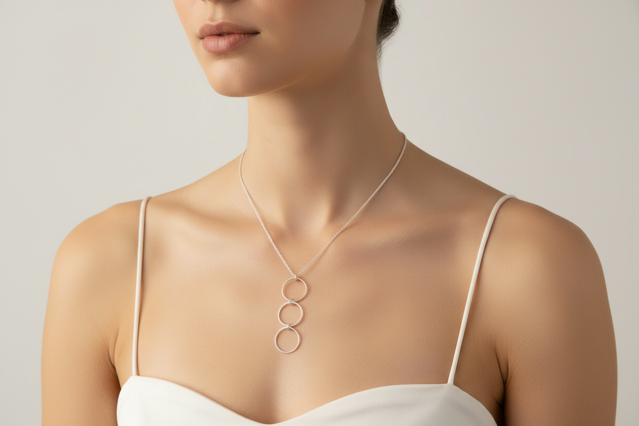 Multi Circle Pendant & Chain