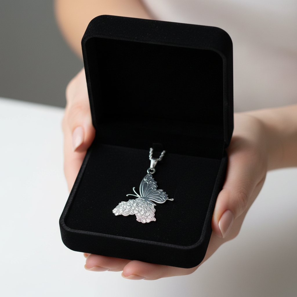 Butterfly Pendant & Chain